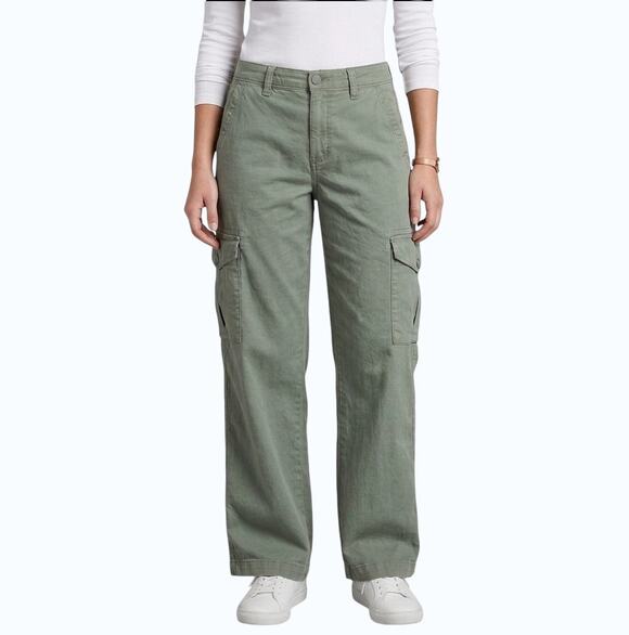 American Eagle Outfitters Pants - American Eagle Cargo Pants Green Utility Straight Leg Women 6 NWOT